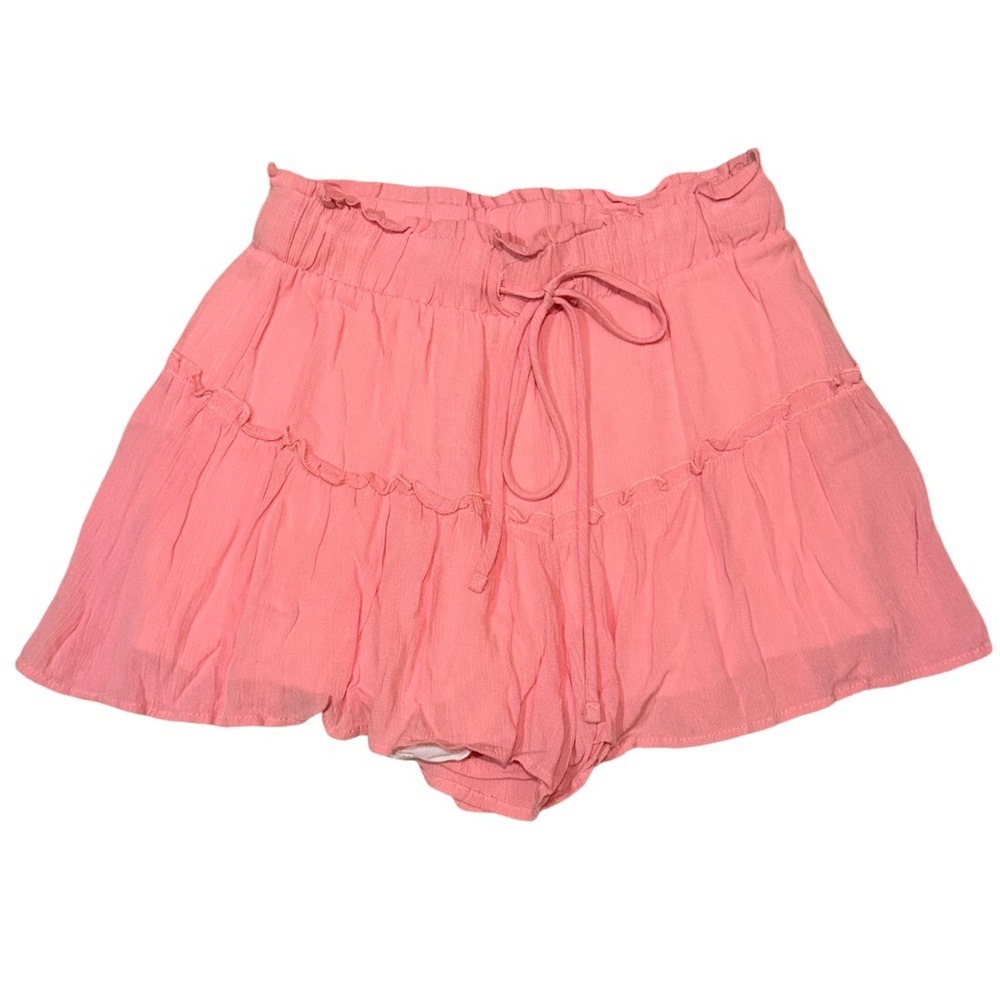 Altar'd State Blush Tiered Mini Skirt - Picture 5 of 9